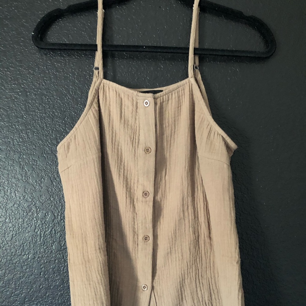 Pretty little thing brown tank top